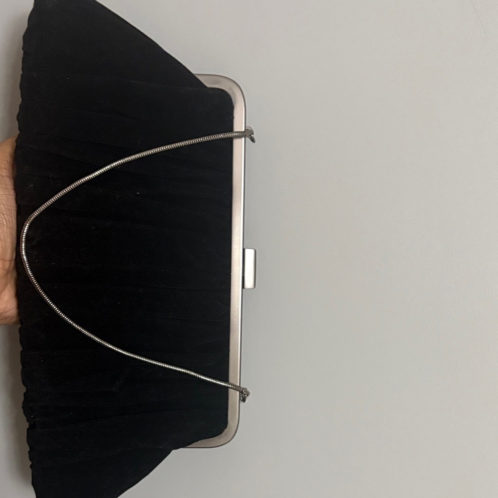 Mary Kay Elegant Black Clutch Bag pink interior